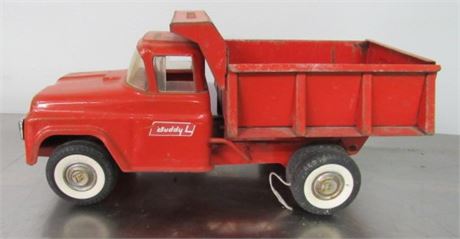 Vintage Buddy L Dump Truck Toy - 13.5"