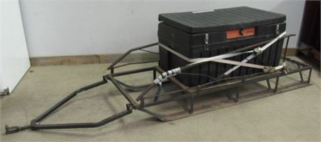 Snowmobile Sled w/ Trunk - 70x27x36