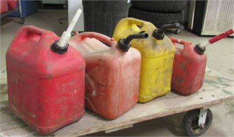 3 Gas Jugs and a Diesel Jug