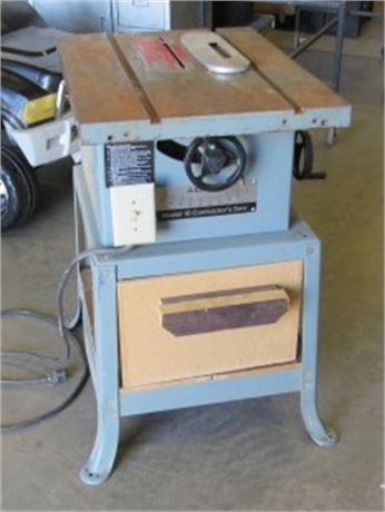 Delta 10" Table Saw w/ Cast Iron Table, Dado and Standard Inserts, and