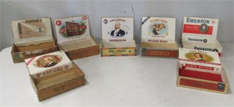 7 Cigar Boxes