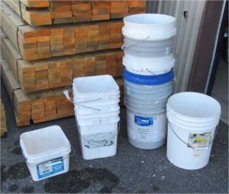 11 Plastic Buckets and Pails