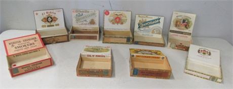 9 Cigar Boxes