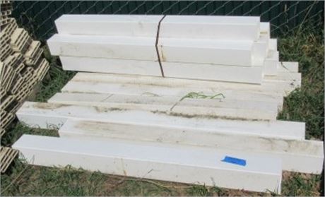 Vinyl Fence Post Covers - 5'x5"x5" - Approx. 17 pieces