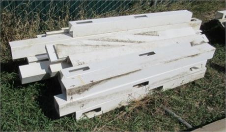 Vinyl Fence Post Covers - 5'x5"x5" and 5'x5'x8' + Some Pickets