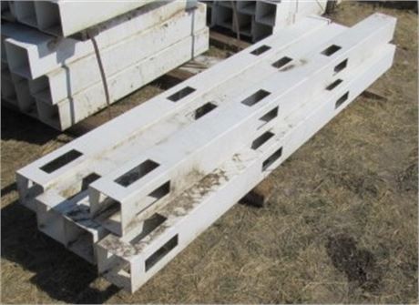 Vinyl 3 Rail Fence Post Covers - 7'x5"x5" - 5 Pieces