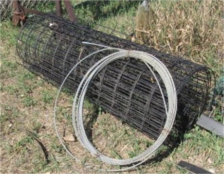 4' Coated Horse Fence & Some Cable