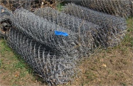 4 Rolls 4' Chain Link Fencing - Approx. 125' Linear Feet