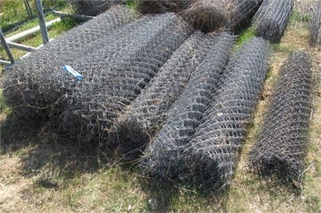 7 Rolls 6' Chain Link Fencing - Approx. 125' Linear Feet