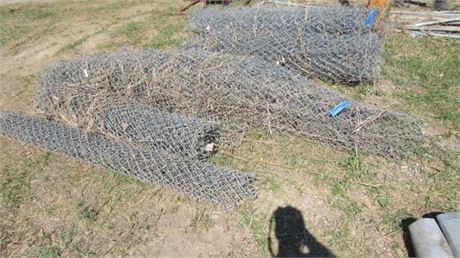 6' & 8' Rolls of Chain Link Fencing - Approx. 75' Linear Feet