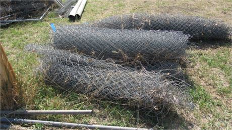 4 Rolls 5' Chain Link Fencing - Approx. 75' Linear Feet