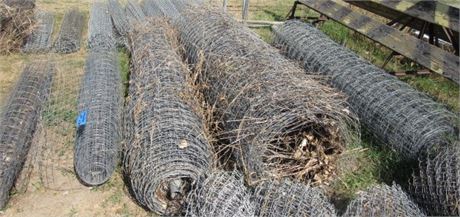 5 Rolls 6' & 8' Woven Wire Fencing - Approx. 225'