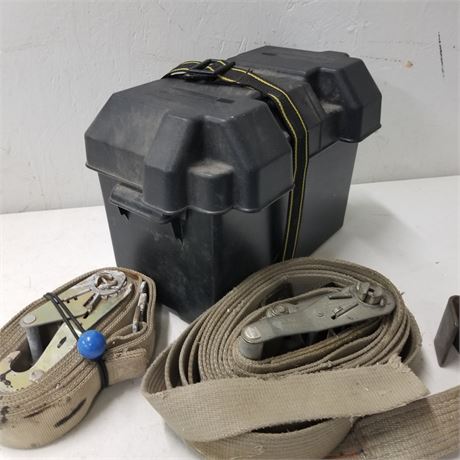 Battery Box & Cargo Ratchet Straps