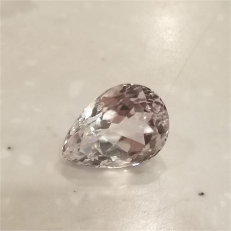 7.45+ Kunzite Pear  Loose 14x10mm Pear Gemstone