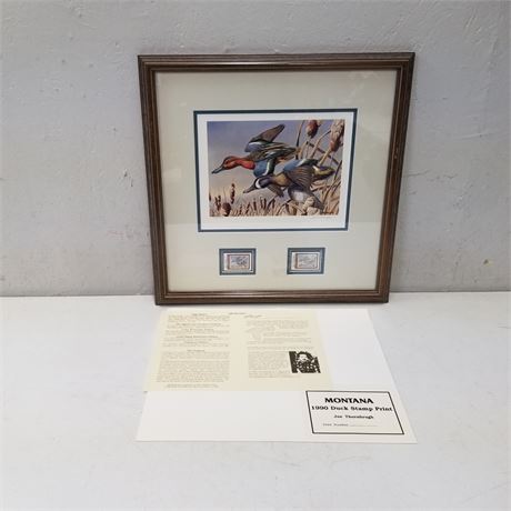 Joe Thornbrugh Signed & Numbered MT Waterfowl Stamp & Print