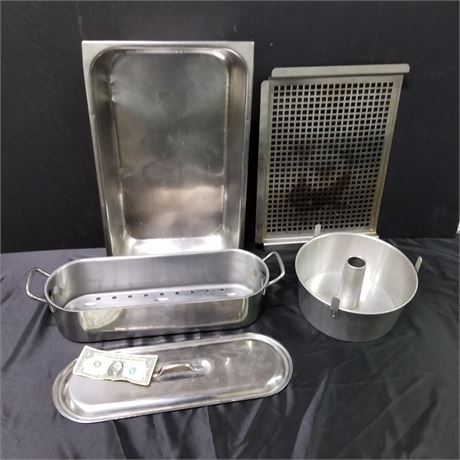 Assorted Stainless Kitchenware