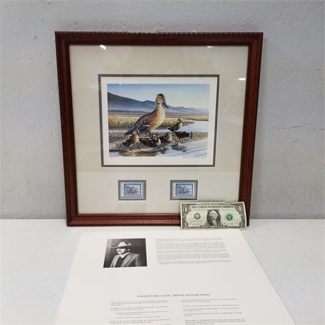 Dave Samuelson Signed & Numbered MT  Waterfowl Stamp & Print