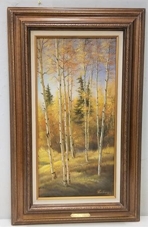 Framed Lloyd Thorsten Original Painting "Western Color"