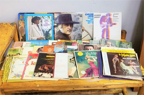 Assorted Vintage Country Western LP's