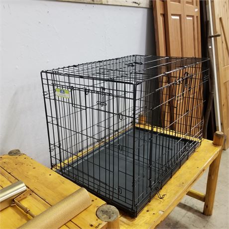 Mid Size Dog Crate w/ Divider - 36w" x 22d" x 23h"