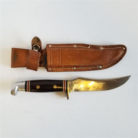 Western Hunting Knife w/ Leather Case