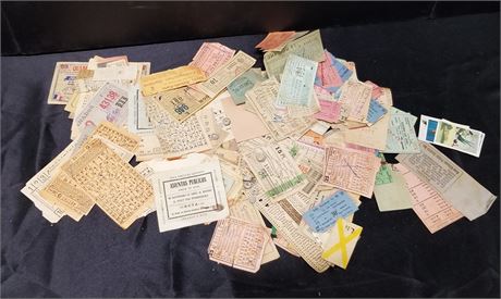 Collectible Vintage Travel Tickets