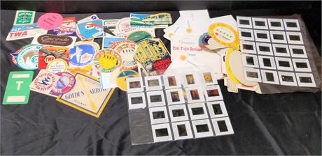 Collectible Airline Stickers/Tags/Hotel Logos