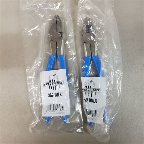 2 New Channel Lock Pliers