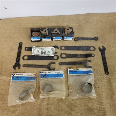 Rockwell Carbide Shaper Cutters/Belts/Wrenches