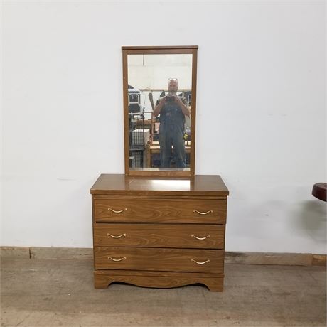 Dresser with Mirror...38"x17"x30"