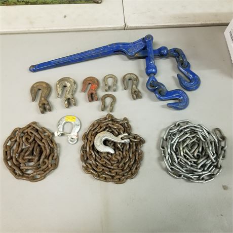 Assorted Chains/Hooks/Boomer