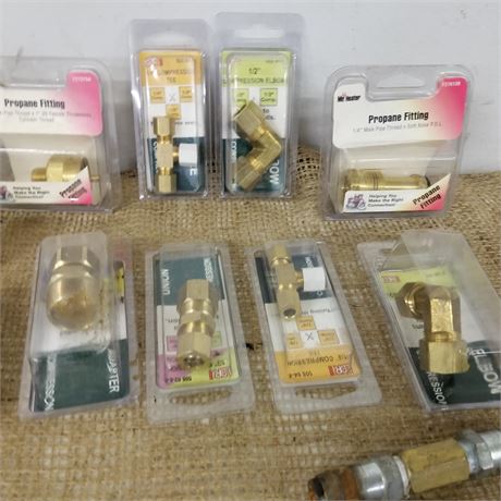 Assorted Brass Compression Fittings