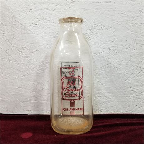 Vintage Old Tavern Farm Milk Bottle