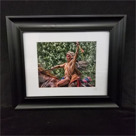 Framed Warrior Photo Print...18"x16"