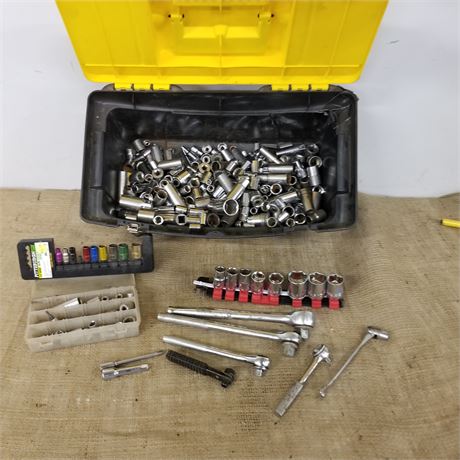 Tool Box with Assorted Sockets/Drives