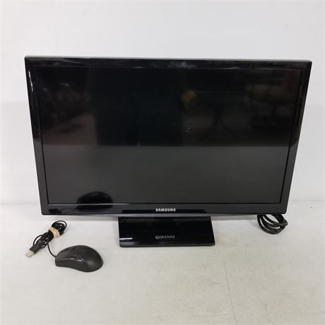 24" Samsung Monitor and Mouse