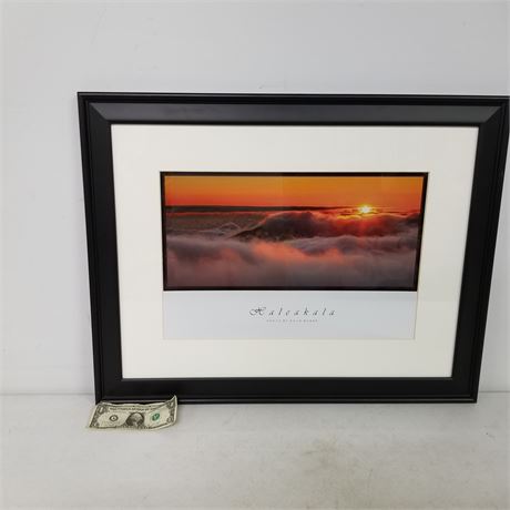 Framed and Matted Photograph of Haleakala, Maui - 28x22