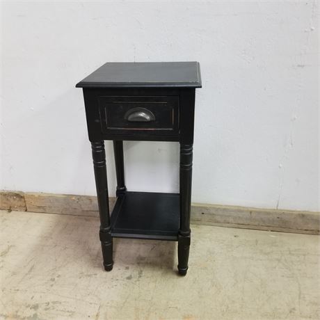 Wood Accent Table w/ Drawer - 14x14x30