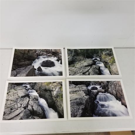 Assorted Photographs of Stream Waterfalls - 19x13