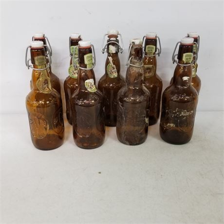 Brown Ceramic Cork Beer Bottles