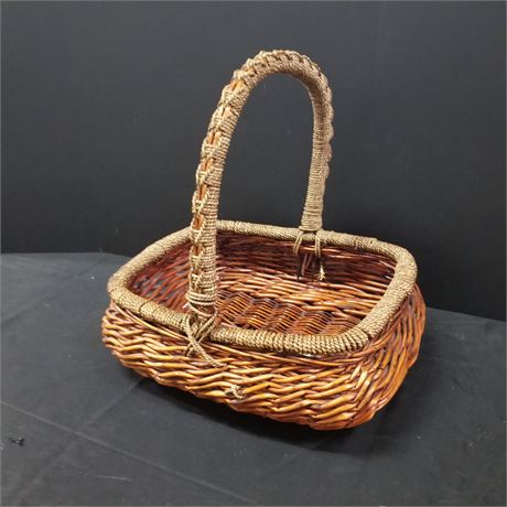 Nice Rope/Twine Wrapped Basket