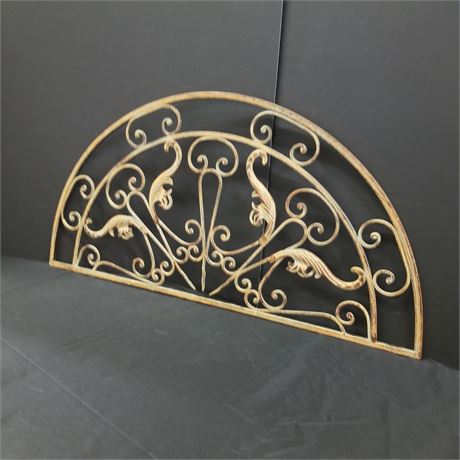 Cool Metal Garden Gate Transom or Wall Art - 40x30