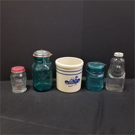 Collectible Glass Banks and Jars