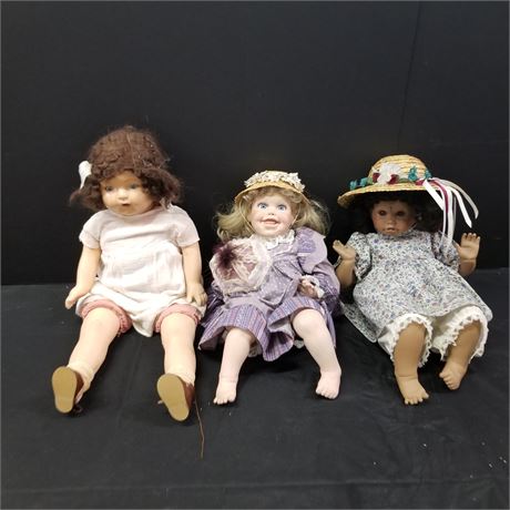 Collectible Doll Trio