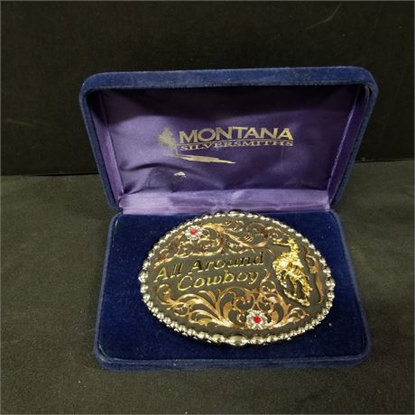 Montana Silversmiths All Around Cowboy Belt Buckle
