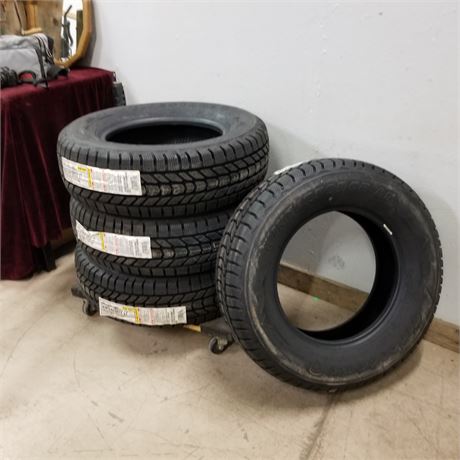 4 New Firestone Winter Force LT Tires, LT245/70R17 10 Ply, Dealer Cost $130 each