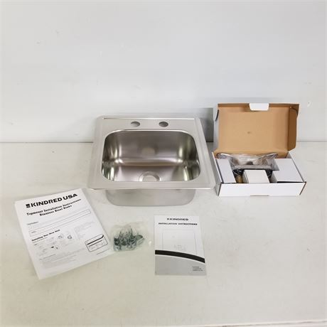 New Stainless Steel Hand Sink w/ Faucet