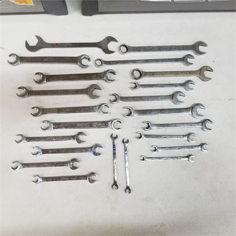 Assorted MAC SAE & Metric Wrenches 22pc