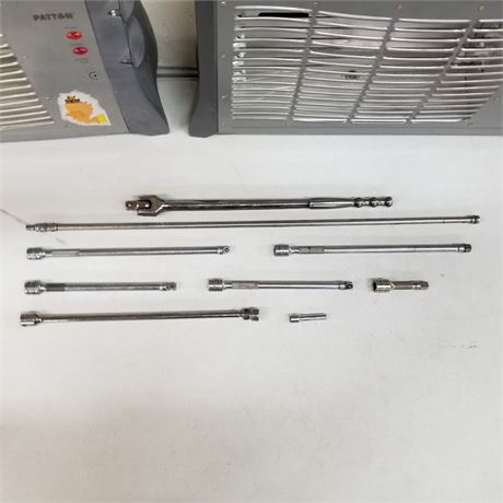 Assorted Snap-On 3/8" Extensions & Breaker Bar