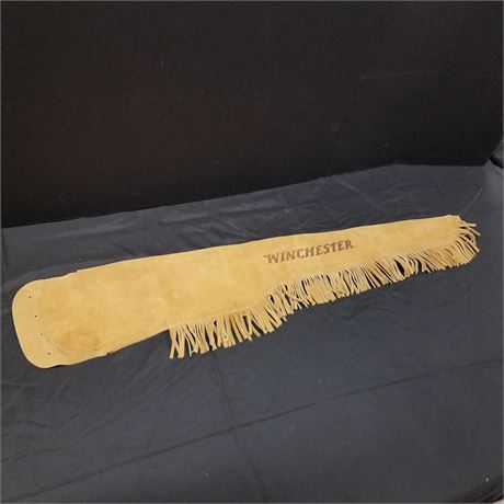 Nice Fringed Suede Rifle Scabbard...44"